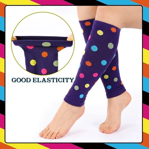 5 Pairs Calf Compression Sleeve Women Footless Compression Socks Support
