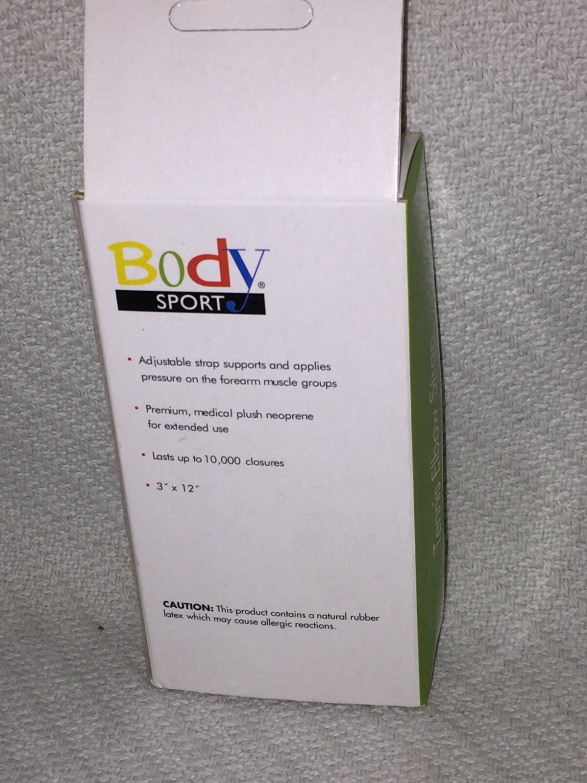 3in x 12in Body Sport Tennis Elbow Strap Last Up To 10,000 Closures BDS200