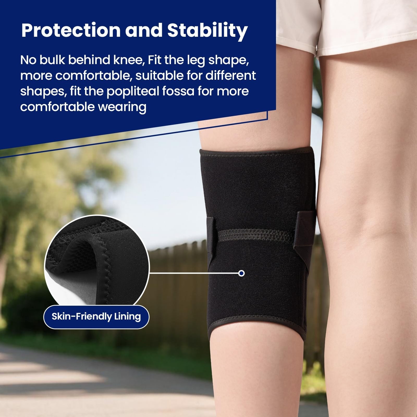 Adjustable Knee Brace for Pain Relief, Meniscus Tear & ACL Support, Large
