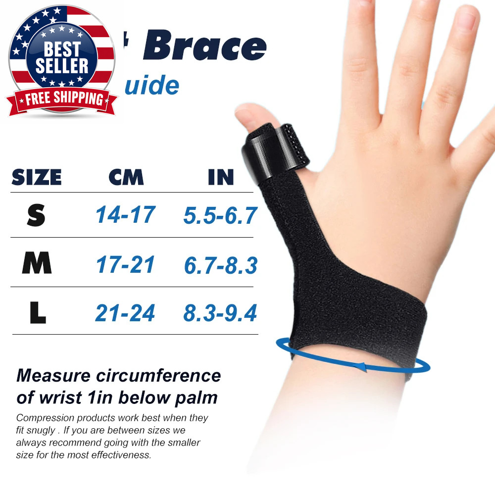 Wrist Thumb and Hand Support Protector, Steel Splint Stabiliser,Carpal Tunnel, F