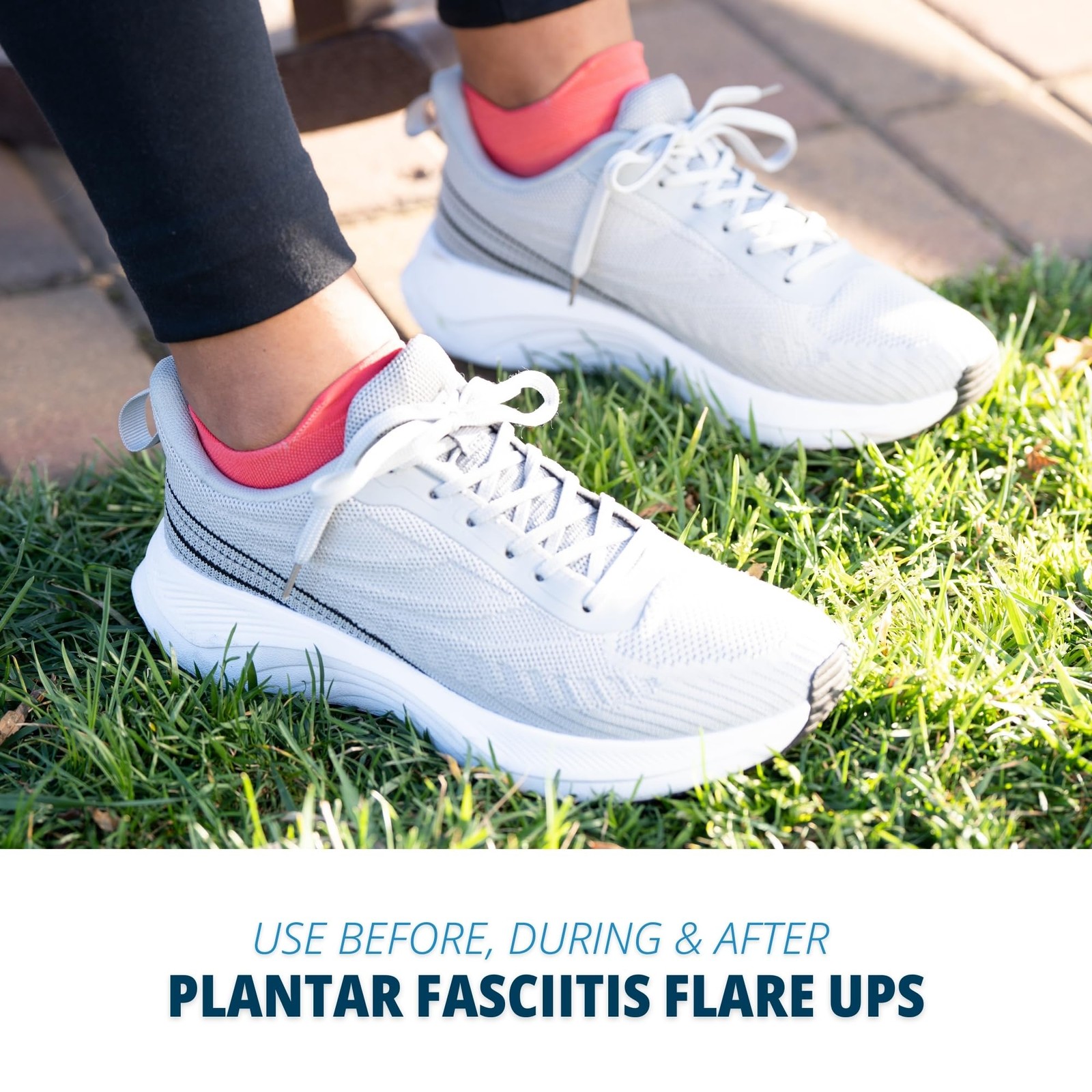 Medium Aqua Compression Socks for Plantar Fascia Support and Comfort