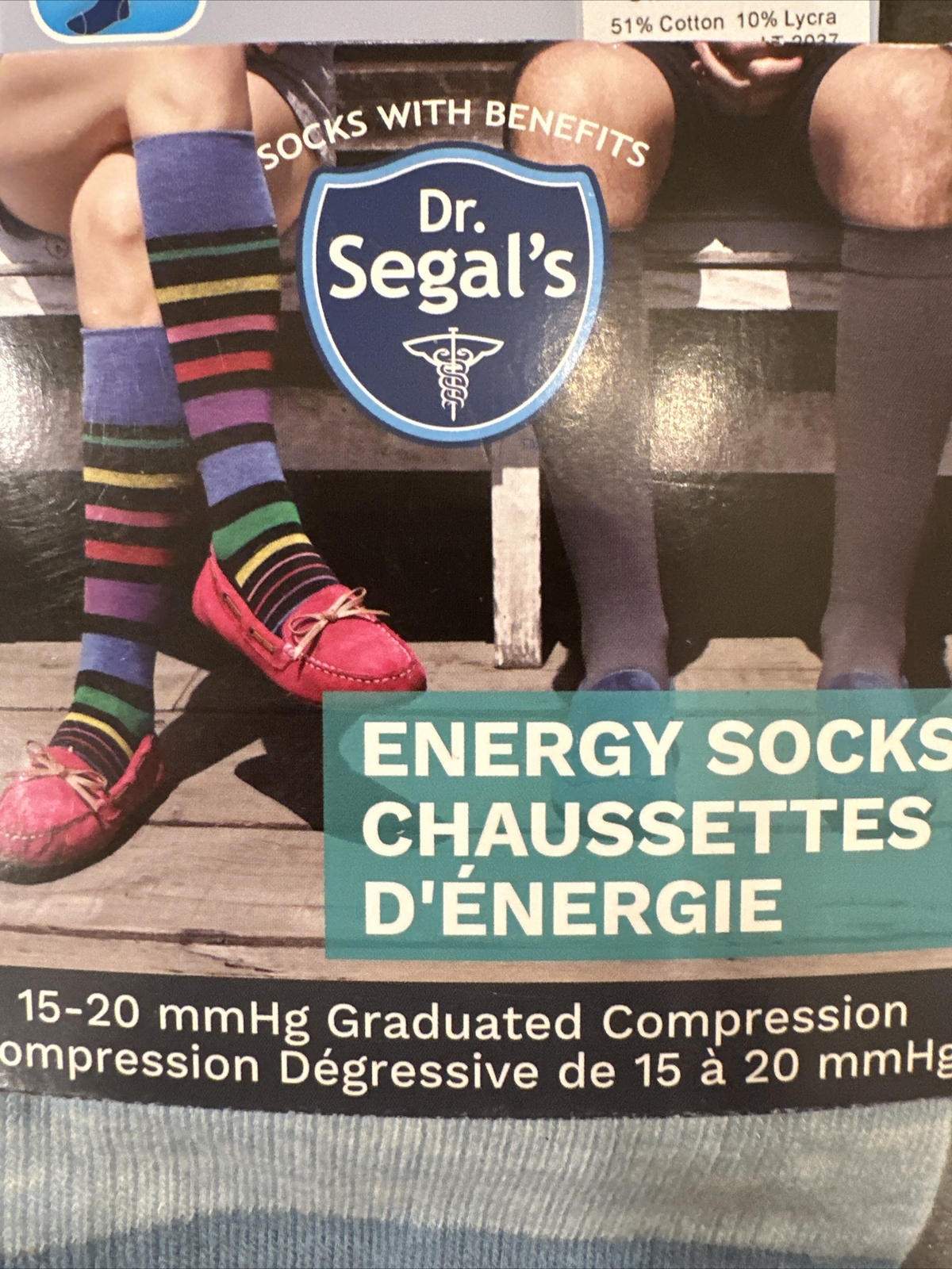 Dr Segal’s Compression Energy Socks Men/Women 15-20 mmHg Size Medium – NEW!