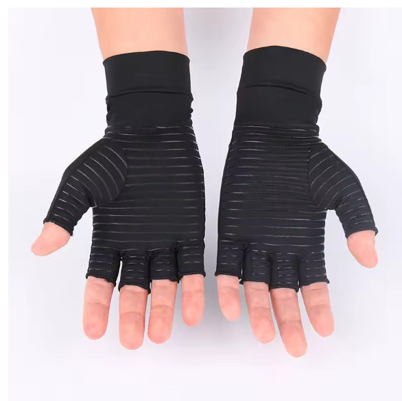 Copper Arthritis Compression Gloves Hand Support Pain Relief Joint Self Care