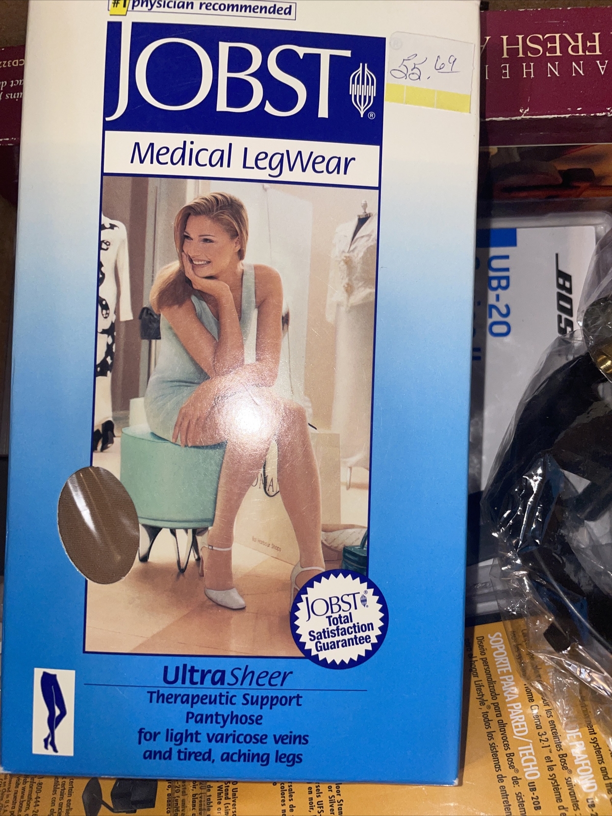 Jobst Womens UltraSheer Pantyhose 15-20 mmhg Compression Stockings Supports Hose