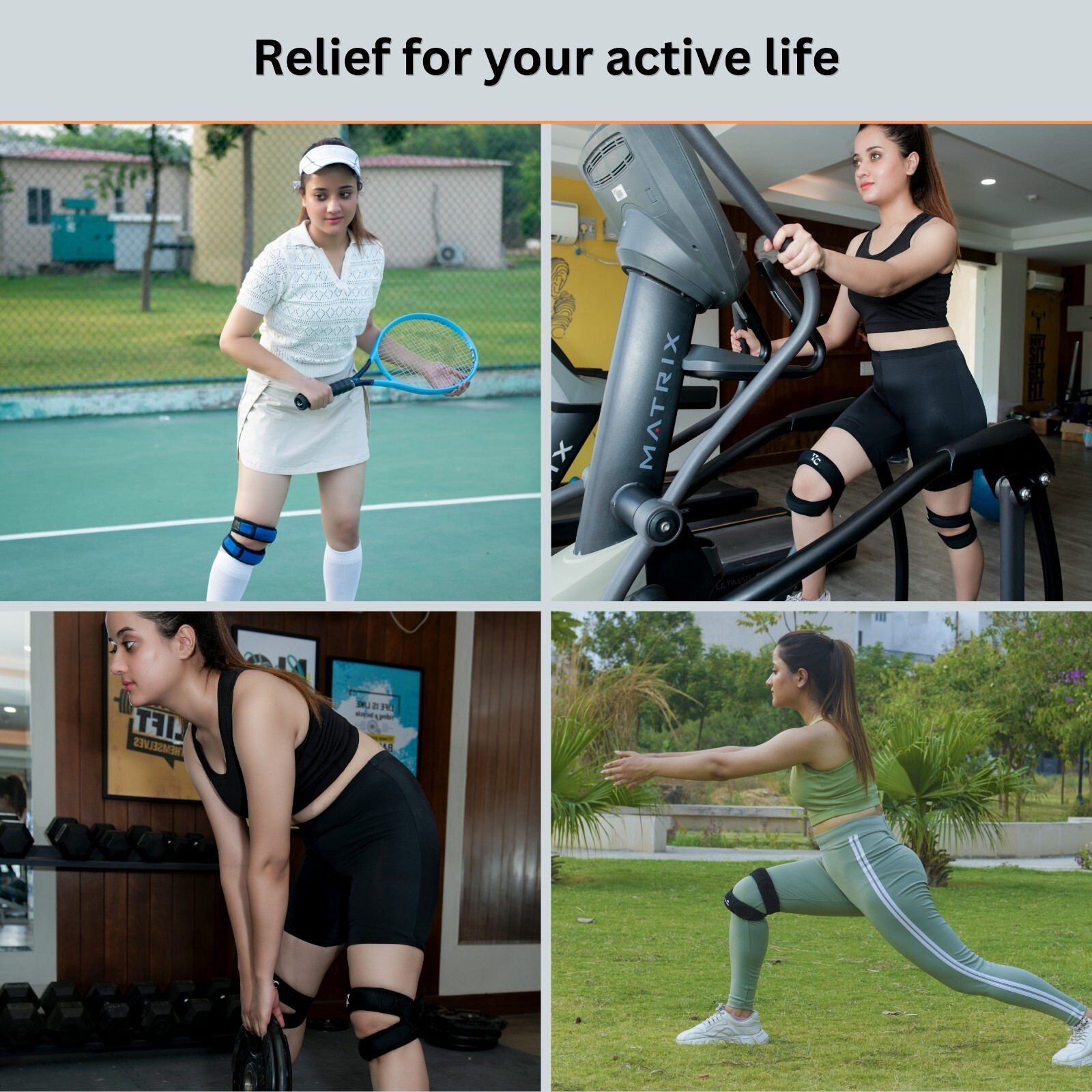 Knee Support Patella Brace Stabilizer Tendon Pain Sports Joint Relief Free Size!