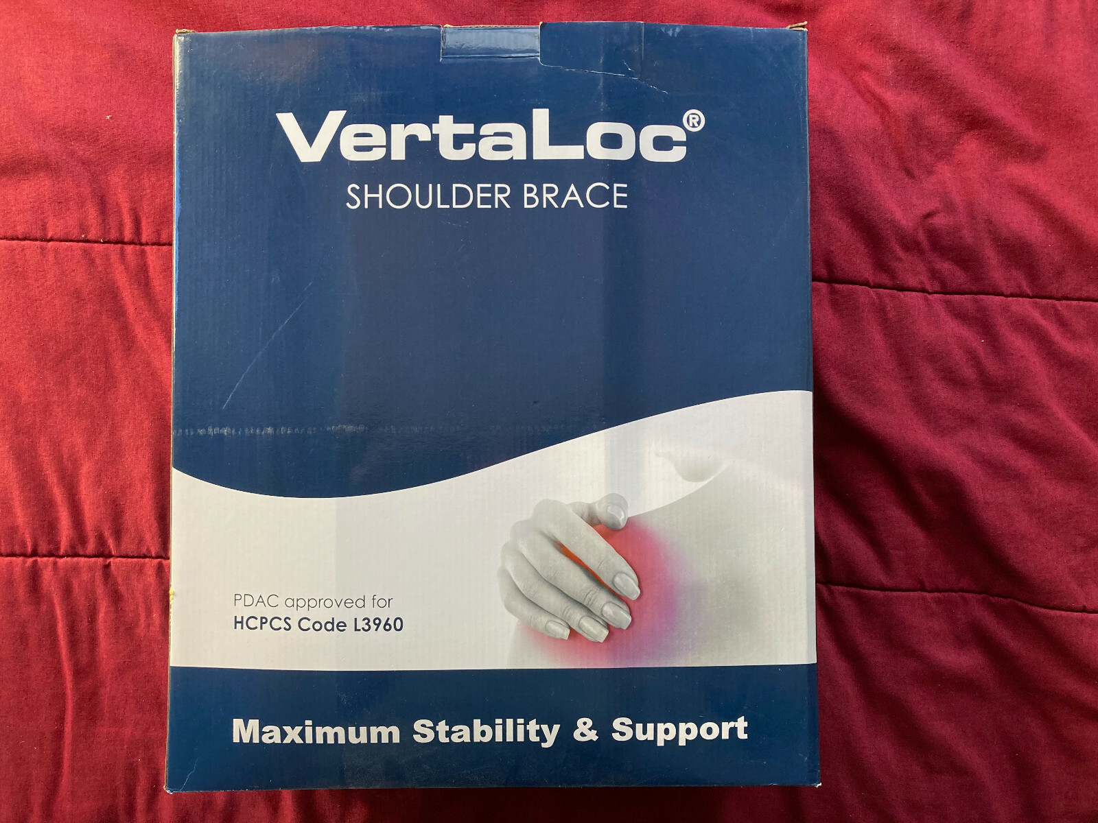 VERTALOC® SHOULDER BRACE vl711sb Reversible R or L side. Navy Complete