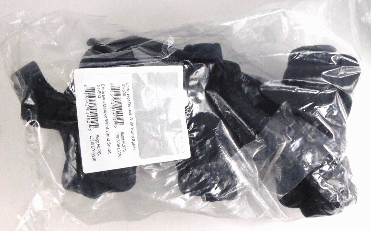 New Endeavor Deluxe Wrist/Hand Splint 31-500 Brace Comfortland Size UNI #1