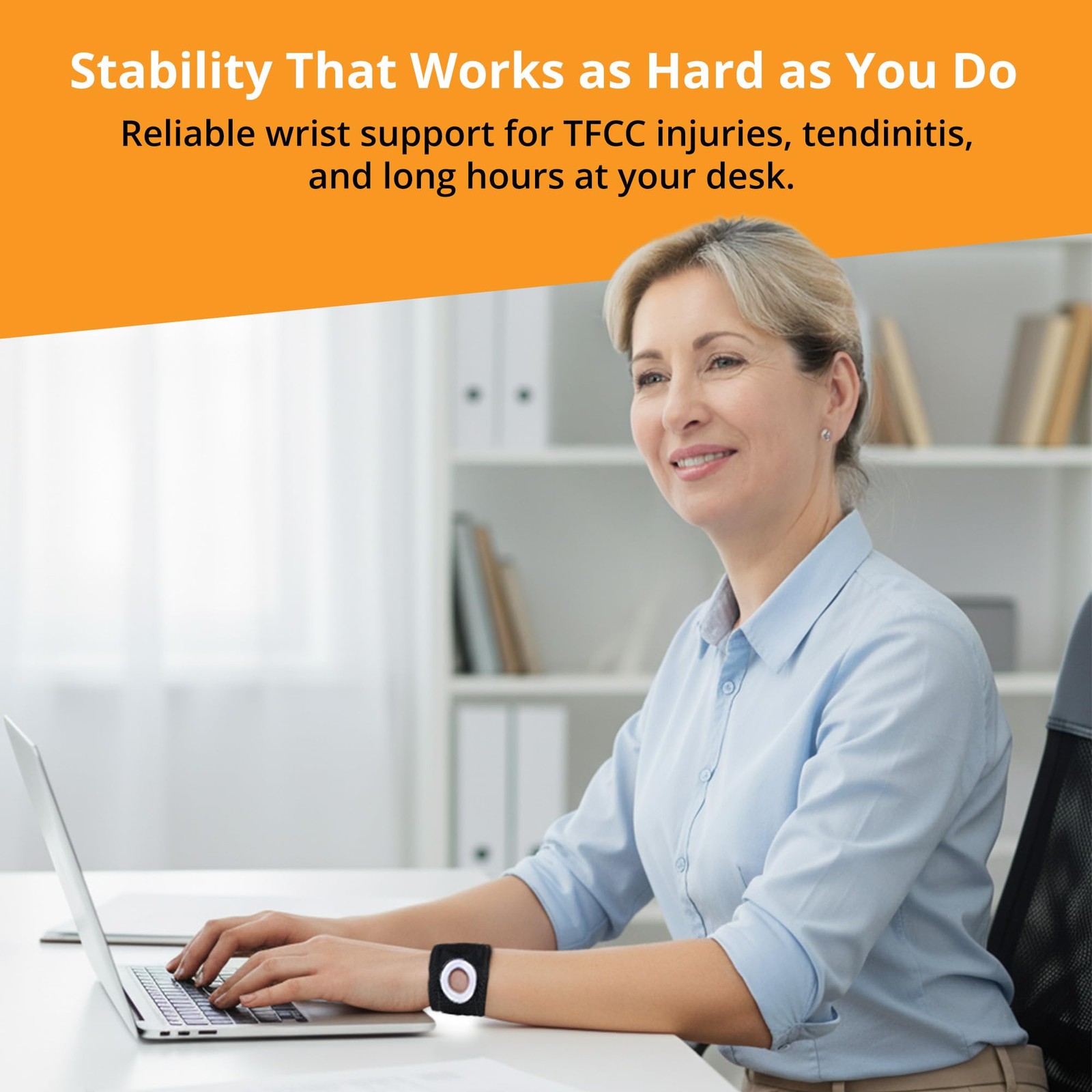 BULLSEYE Wrist Band – Silicone Ring Provides Pain Relief From TFCC Injury |