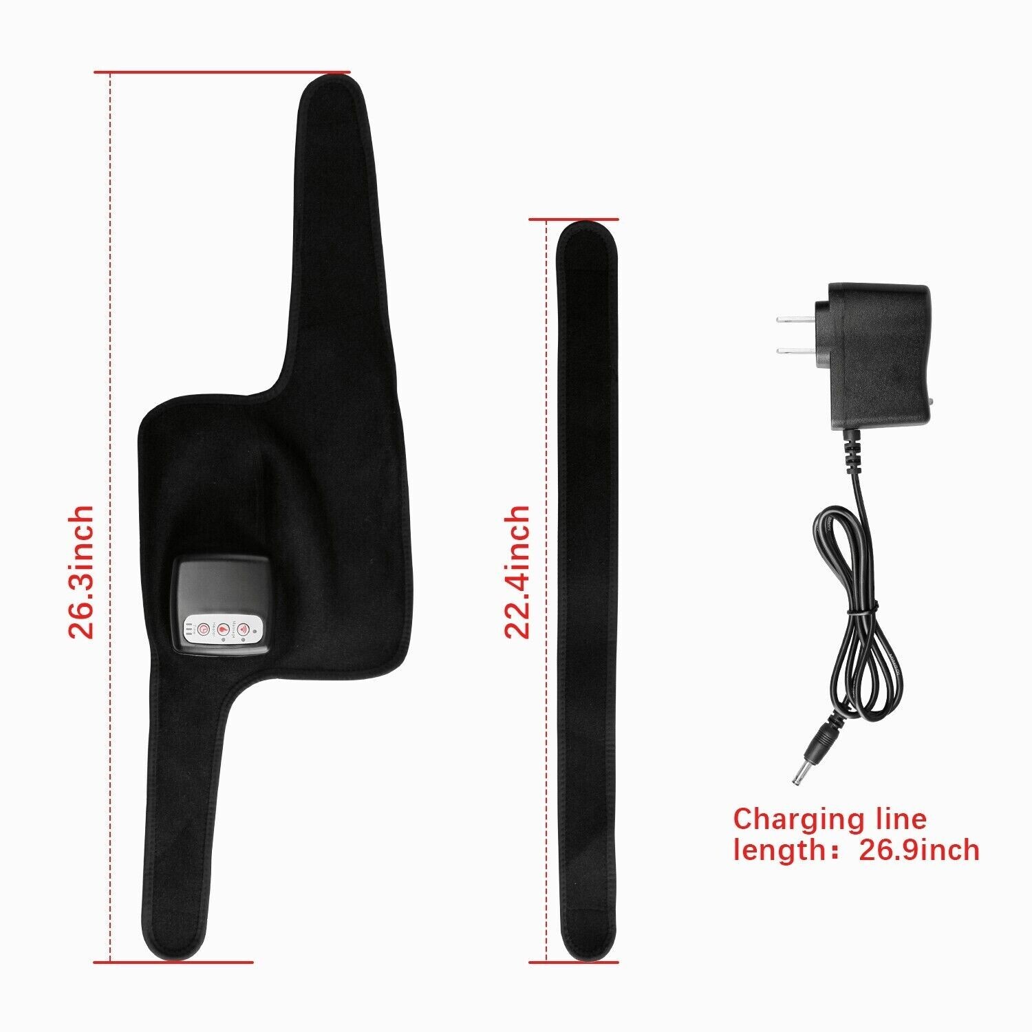 Rechargeable Electric Heating Vibration Knee Joint Brace Leg Therapy Massager