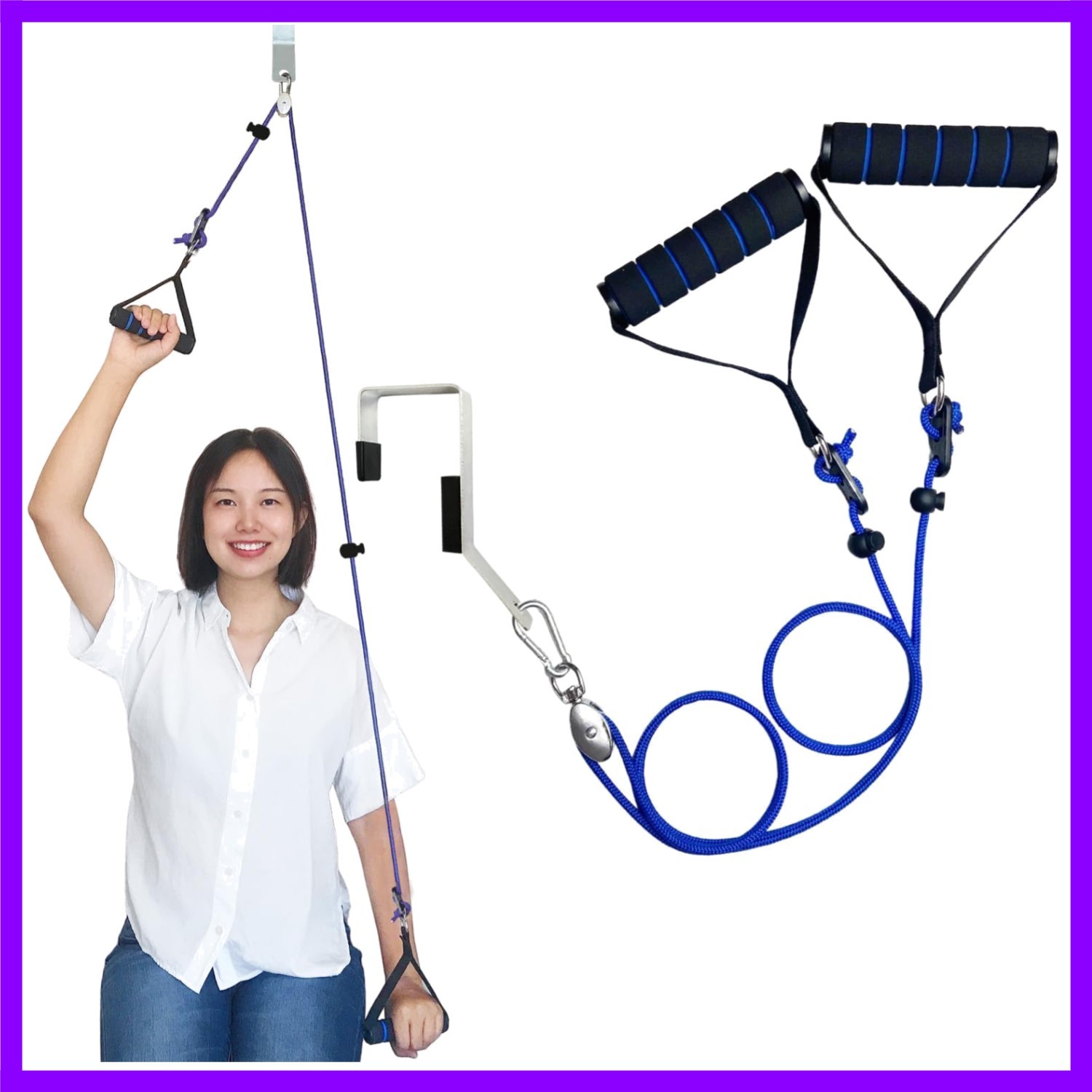 Shoulder Pulley for Physical Therapy Pulleys for Shoulder Rehab over Door Shou..