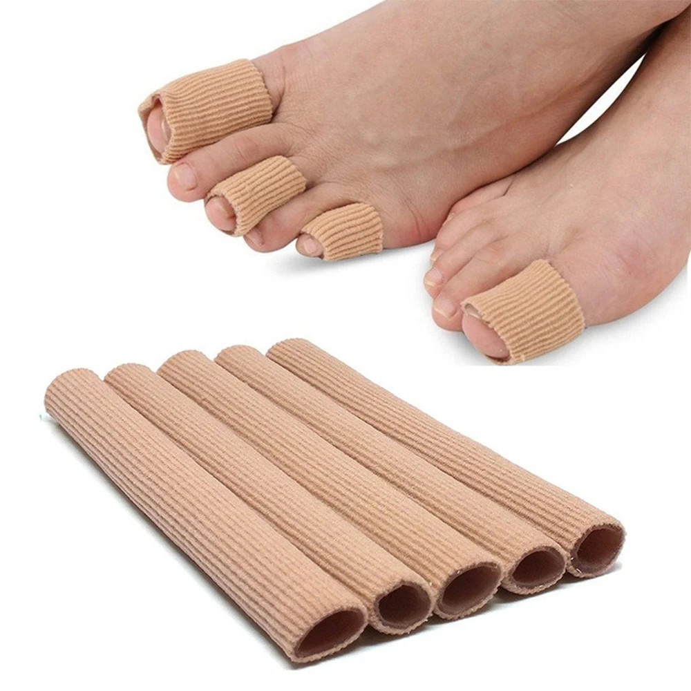 Gel Toe Protectors Tube Finger Bandage Foot Elastic Grip Protection Hammer Corn