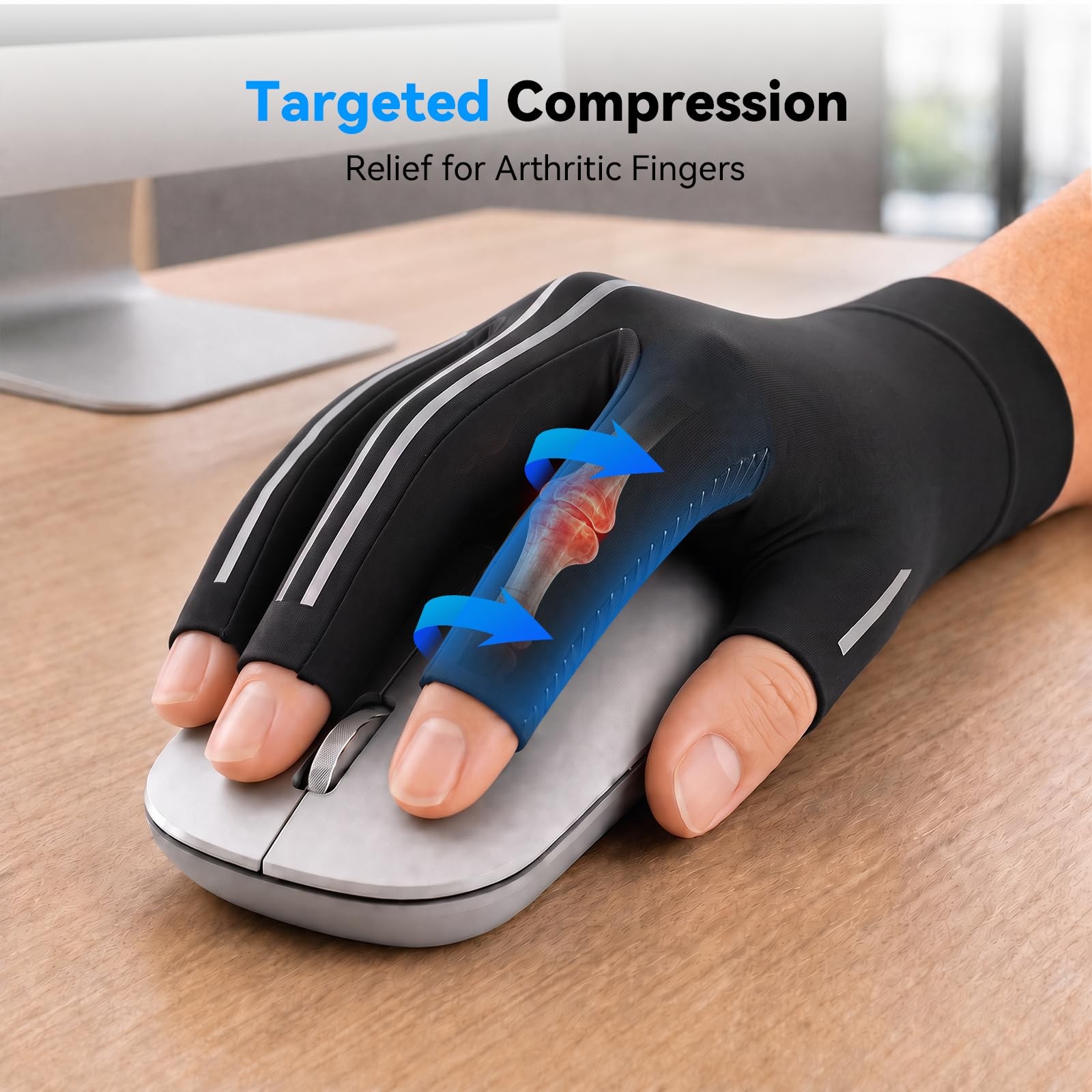 SOLOEVER Upgraded All-Around Compression Arthritis Gloves for Women and Men |…