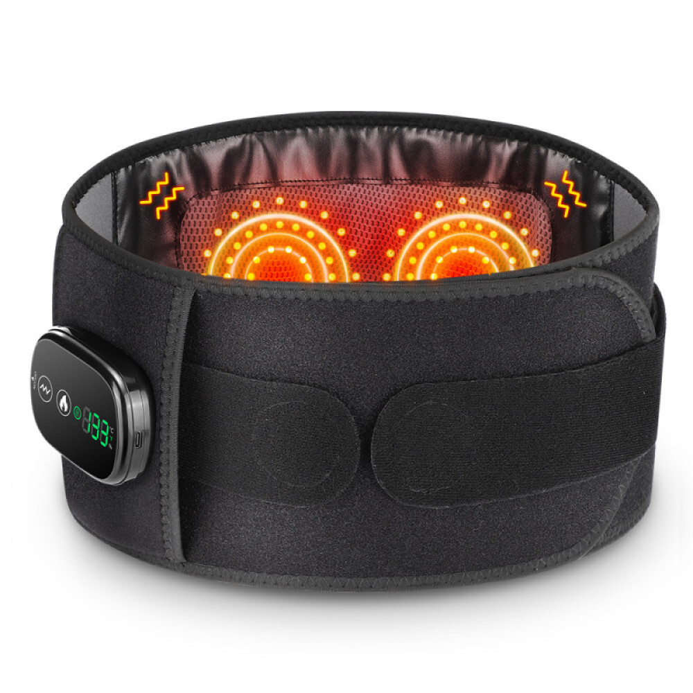 Red Light Therapy Belt & Waist Massager for Pain Relief,Infrared Light Vibration