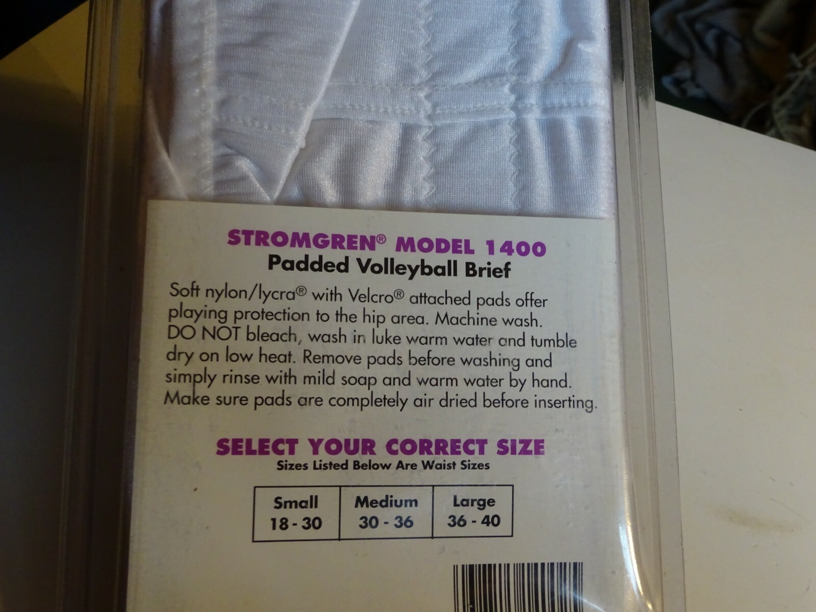 Stromgren Padded Volleyball Brief Model 1400 Size M