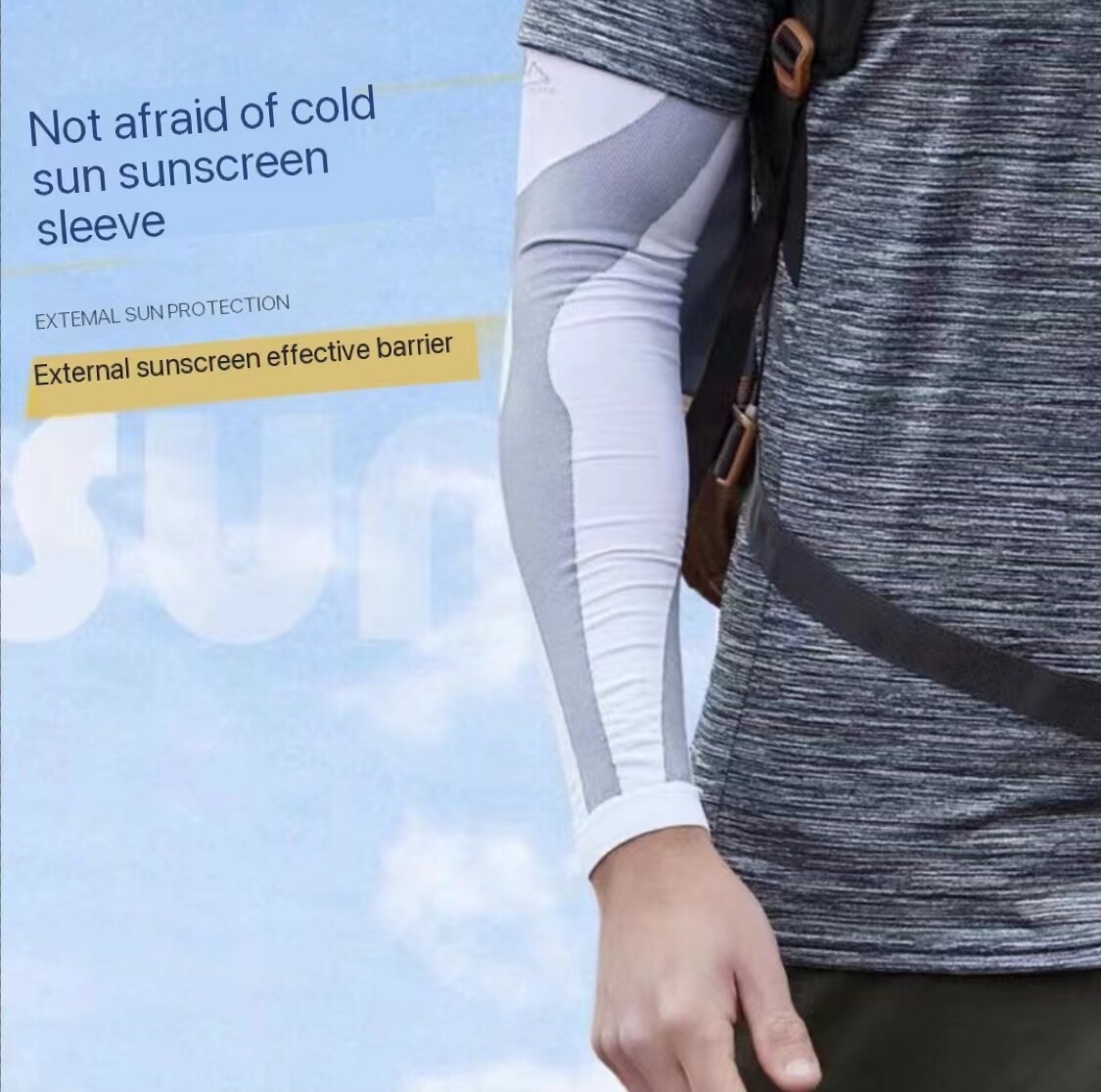1 pair Arm Compression Sleeves Warm Arm Covers for Men Women UV Protection