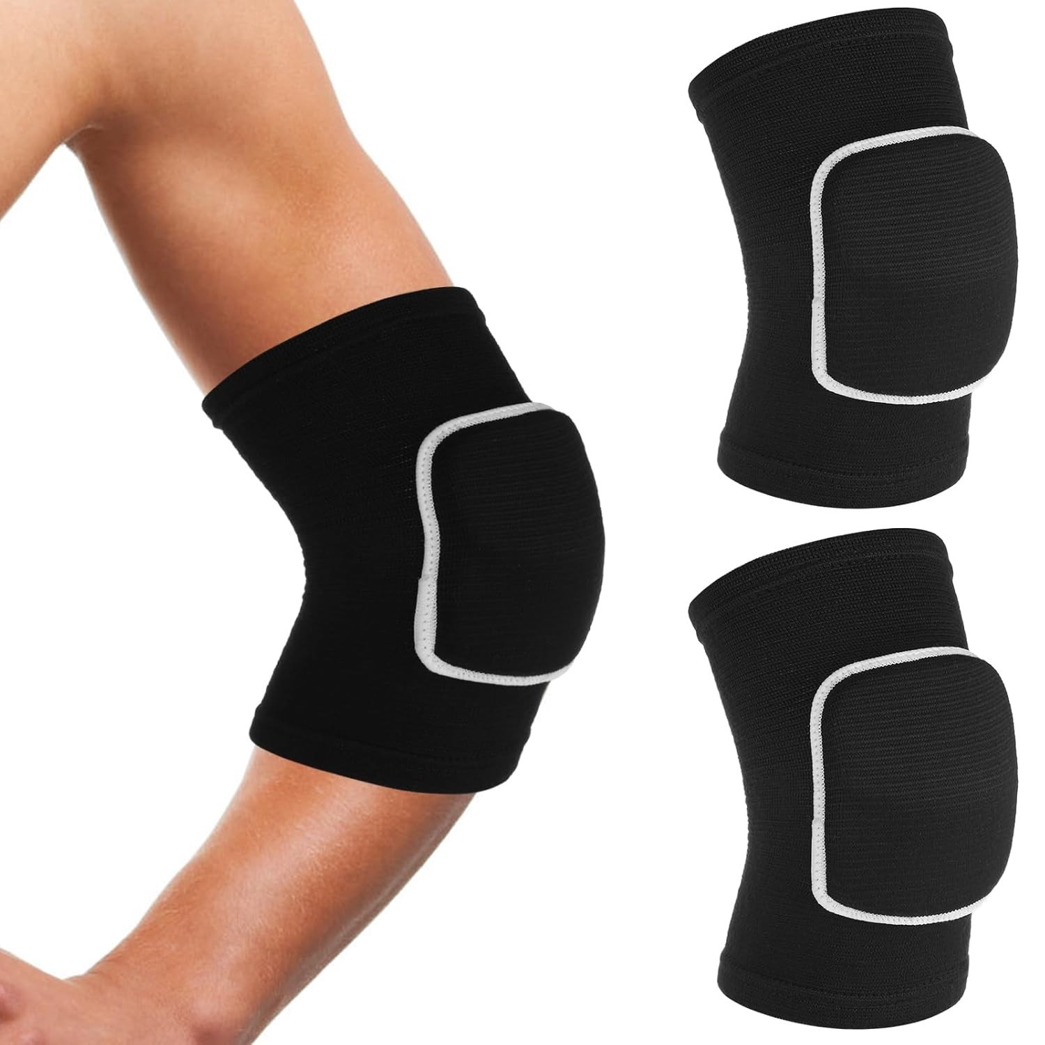 Arm Brace Pads Elbow Protector Strap Pair, Breathable Anti-Collision Sponge T…