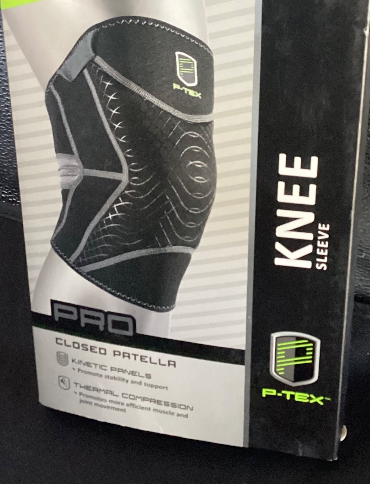 P-TEX Pro Closed Patella Knee Sleeve Thermal Compression Support SIZE XL