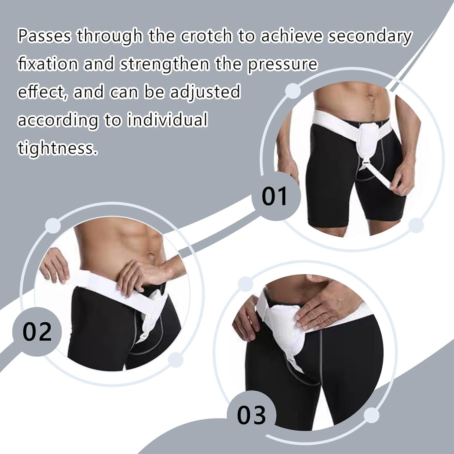 Men Single Hernia Support Belt Inguinal Groin Hernia Pain Relief Truss Brace