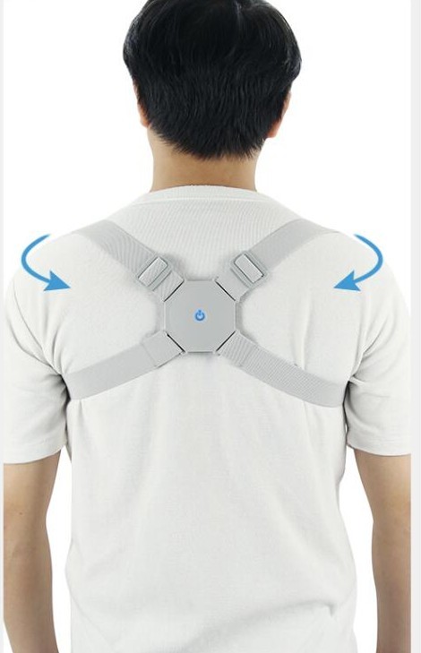 Smart Posture Corrector Bluetooth Vibration Sensor Back Brace Trainer Reminder