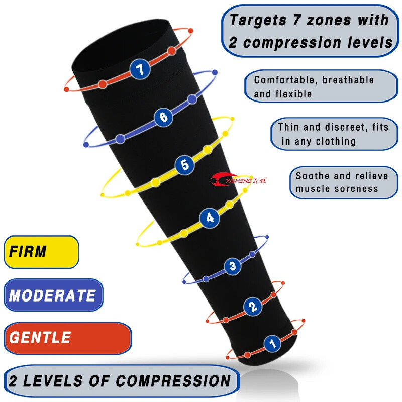 Calf Supports Calf Compression Sleeve Leg Socks Relieve Varicose Veins