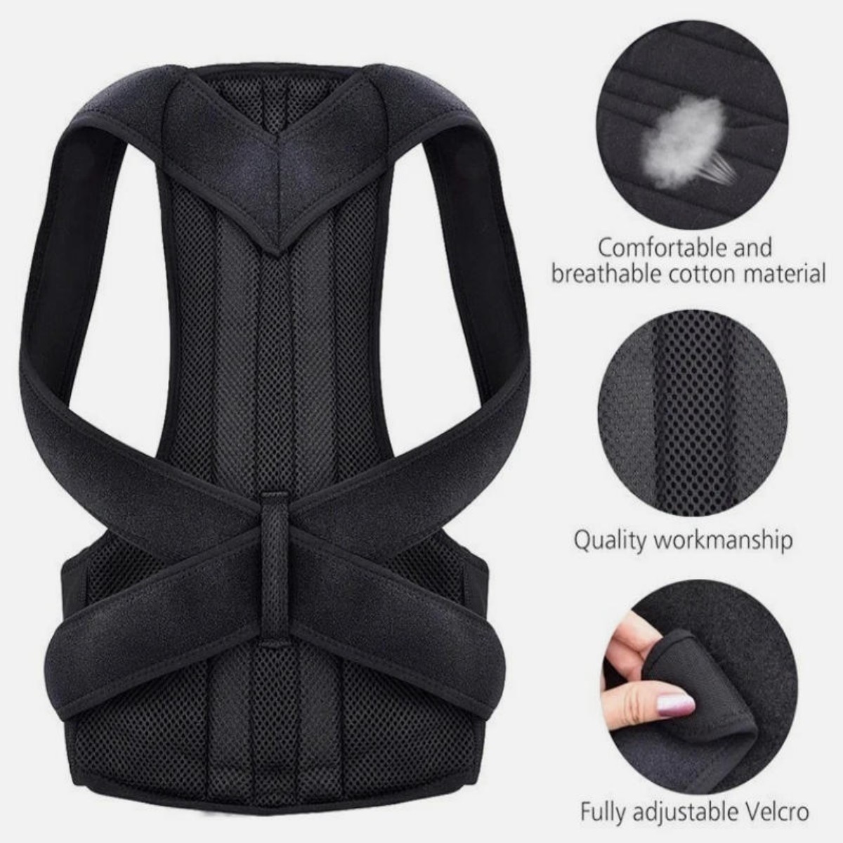 Back Brace Posture Corrector for Women and Men, Shoulder Straightener Adjustable