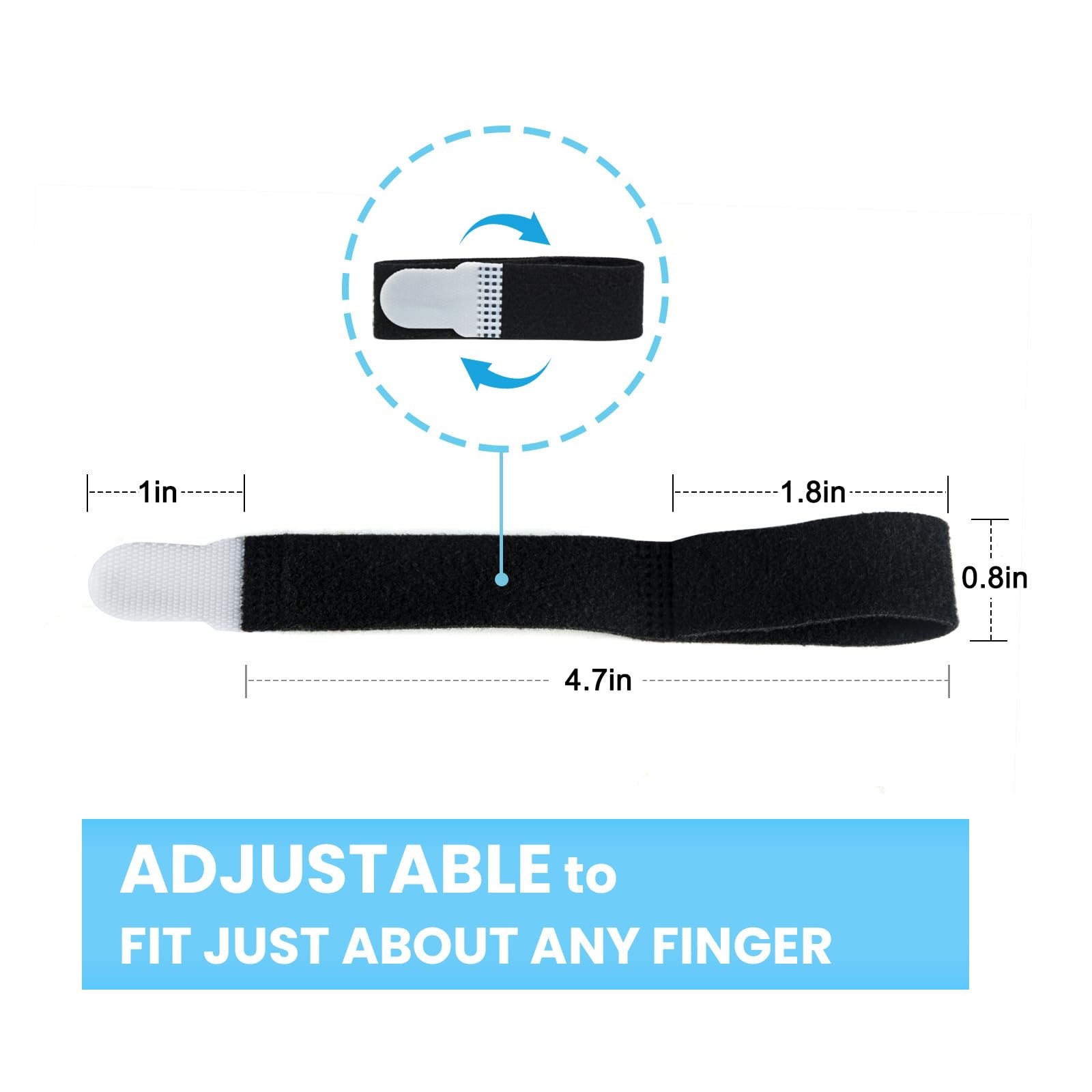 Tape Finger Straps Reusable Toe Straighteners for Curled Toes Fingers Support