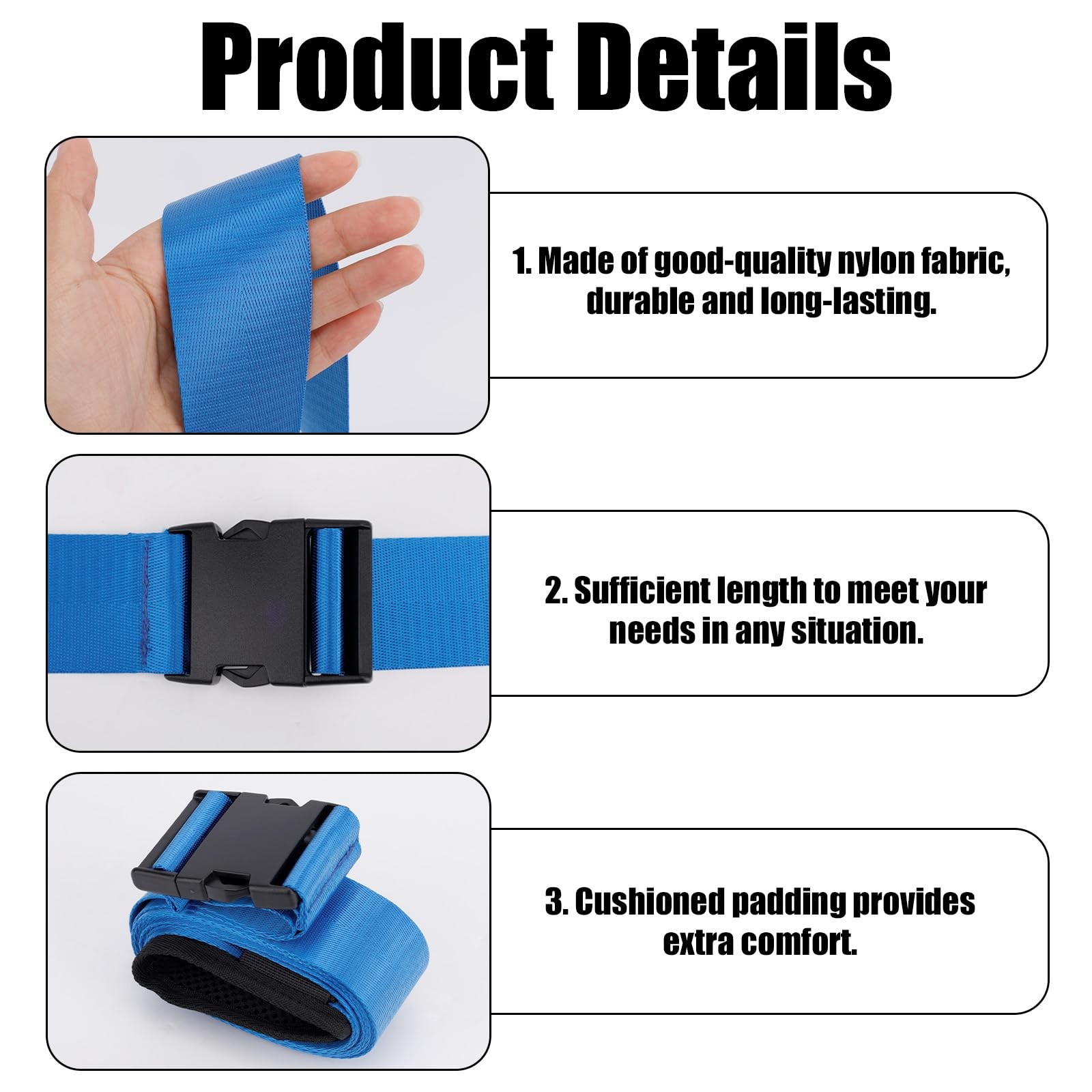 Mobilization Belt, Adjustable Physical Mobilization Band Pt Strap with Thick …