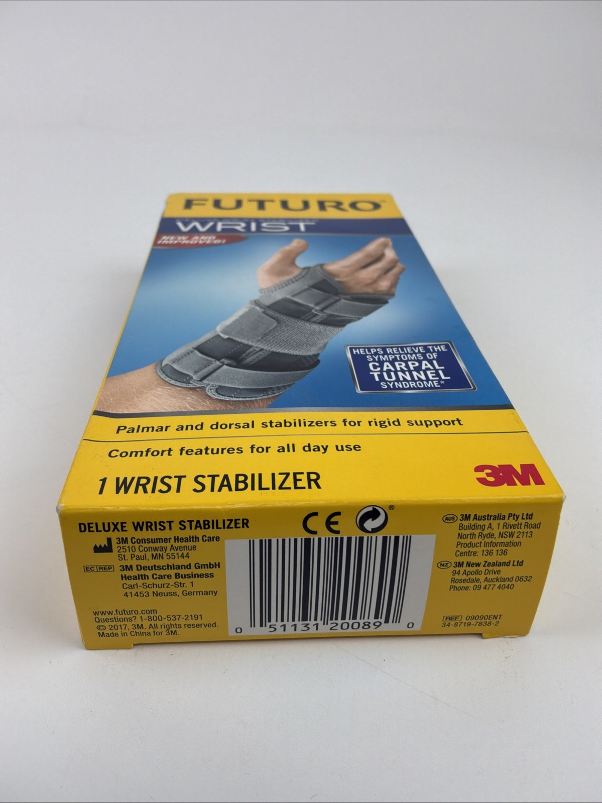 Futuro Right Hand Small Medium Wrist Stabilizer Grey 09090 New In Box