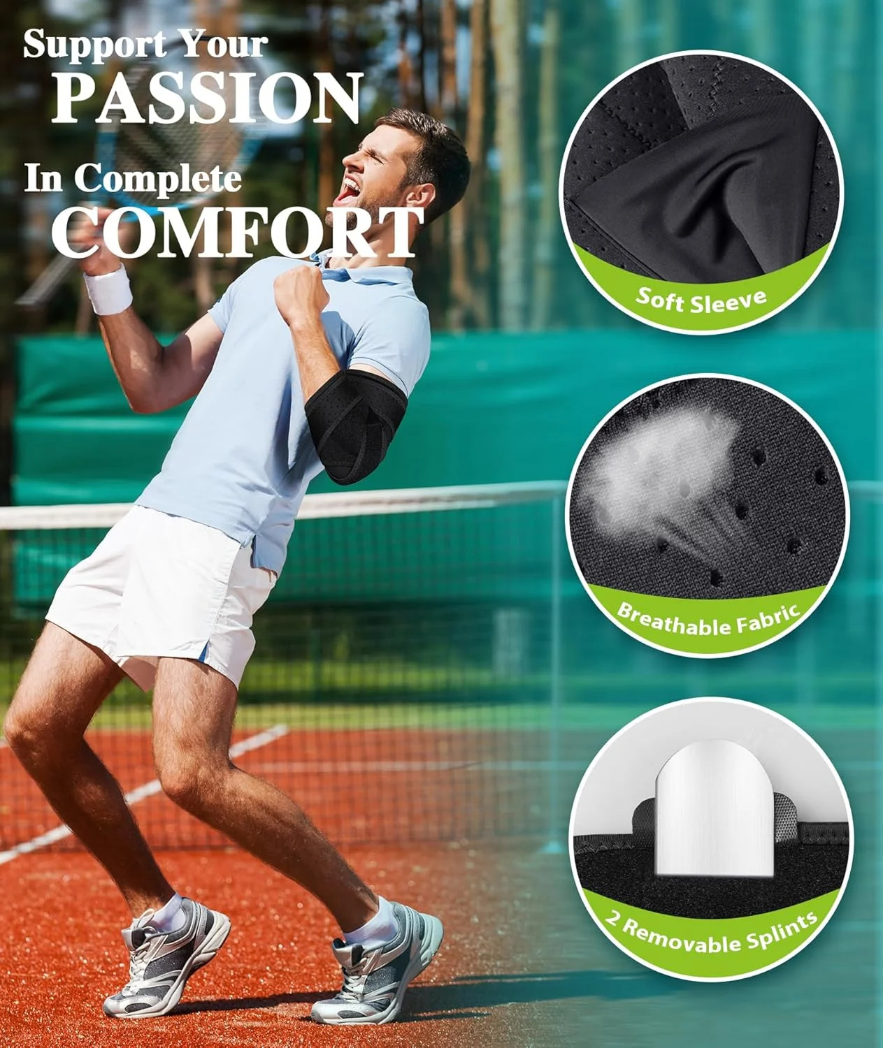 Oyakin Elbow Brace for Cubital Tunnel, Ulnar Nerve Entrapment brace | Adjustable