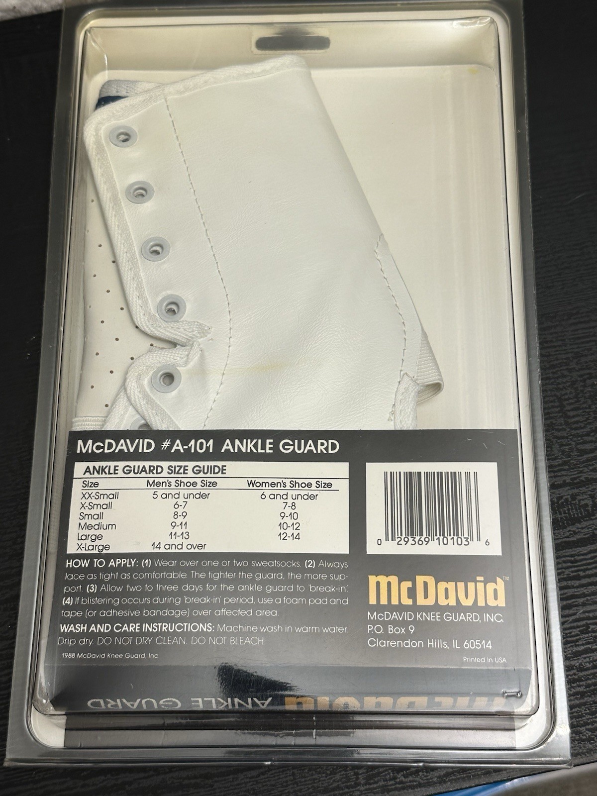 McDavid Ankle Guard W/ Medical Inserts – Size xsmall – Protection Level III