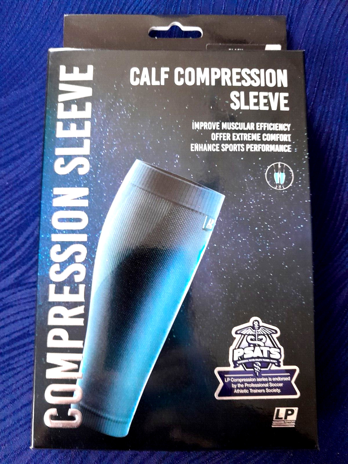 La Pointique LP Calf Compression Support Sleeve Black Medium (M) New