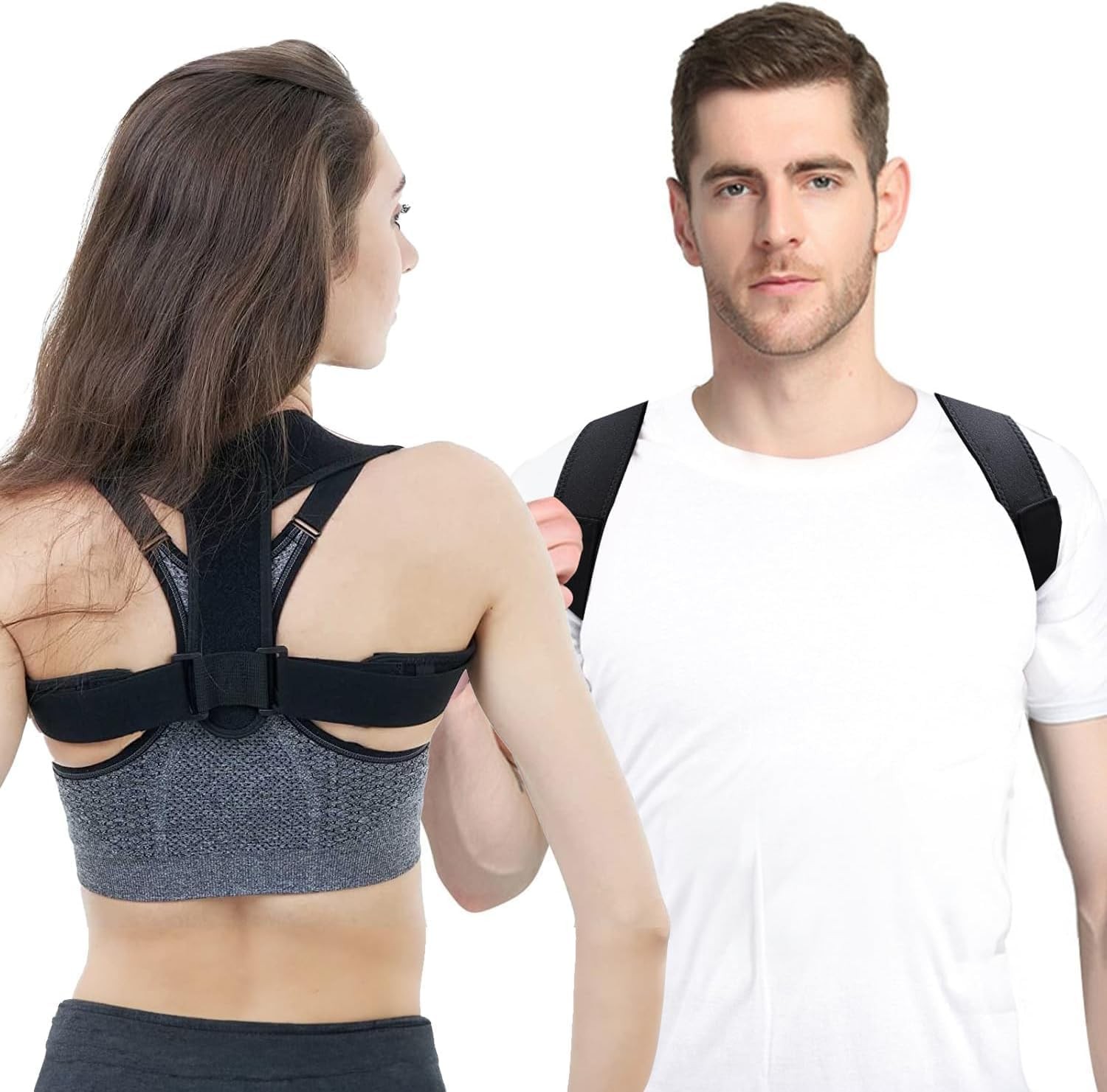 Longmann Posture Corrector for Women & Men, Adjustable Back Posture…