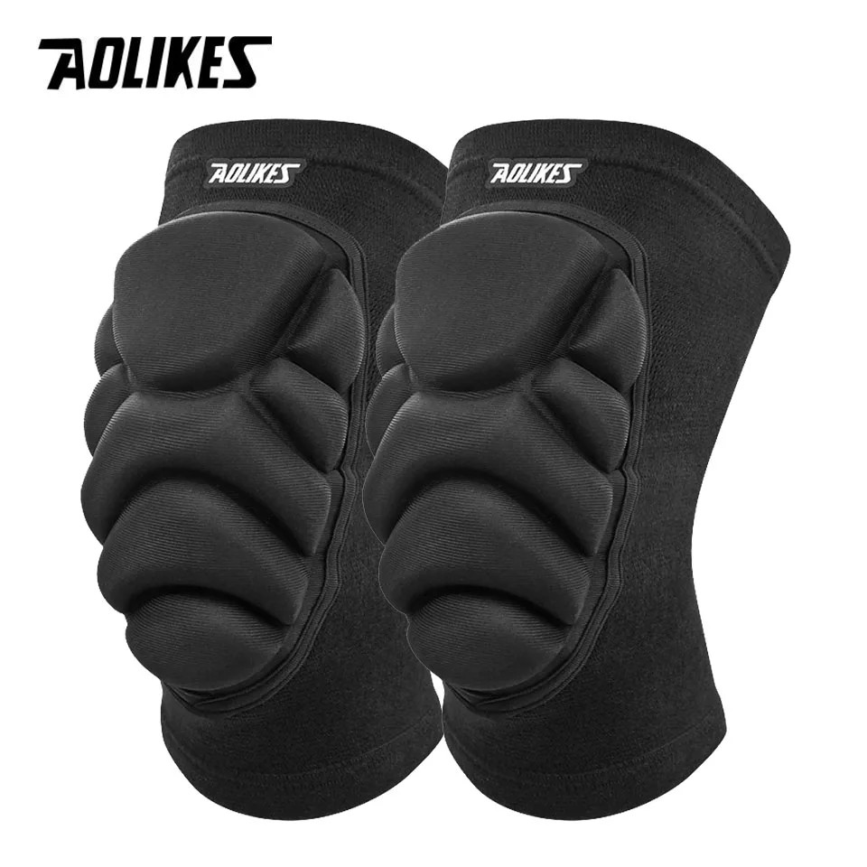 AOLIKES Knee Pads Thick EVA Foam Anti-Slip Volleyball Basketball Dance S/M/L