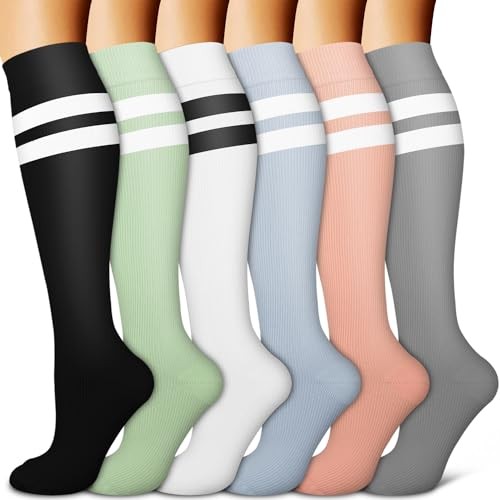 Copper Compression Socks for Small-Medium 11 Black/Green/White/Blue/Pink/Gray