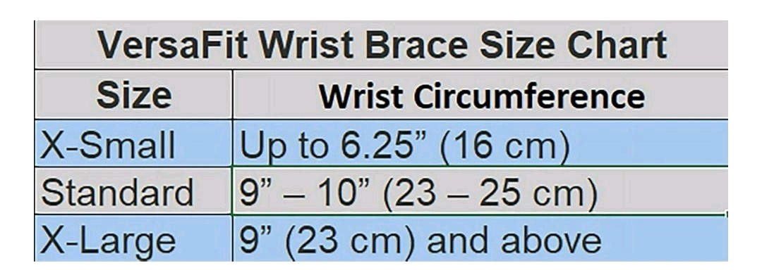 Breg ‘Versa-Fit’ Wrist Brace – Left Hand – XL 100639-150