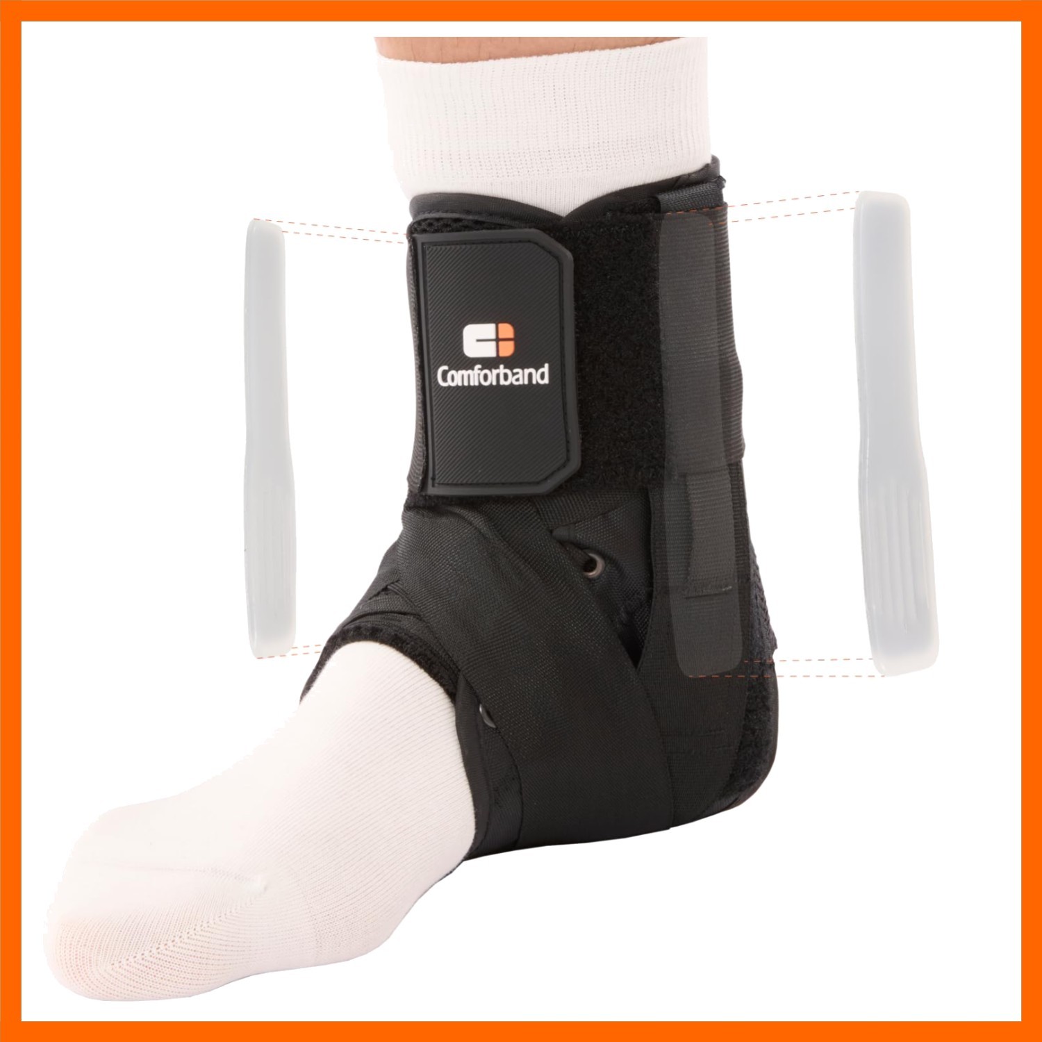 Lace-Up Ankle Brace for Sprained Ankle, Adjustable Stabilizer for Injury Reco…