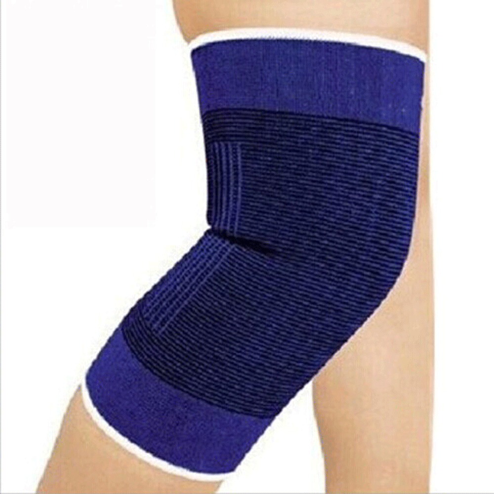 2 Knee Support Wrap Brace Sleeve Elastic Muscle Arthritis Sports Pain Relief NEW