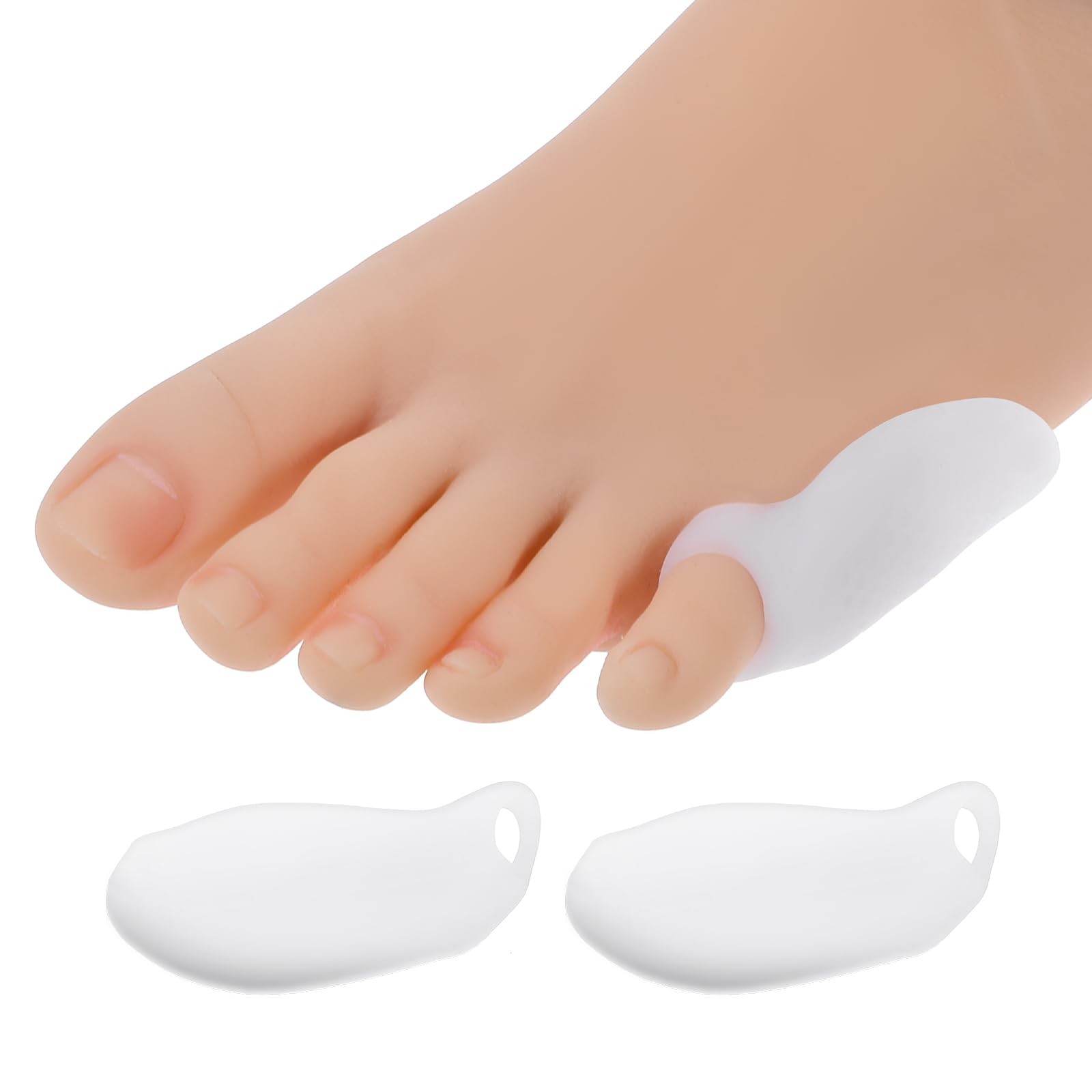 Dimeho Tailor’s Bunion Pads 8 Pack Soft Gel Bunionette one size, Transparent