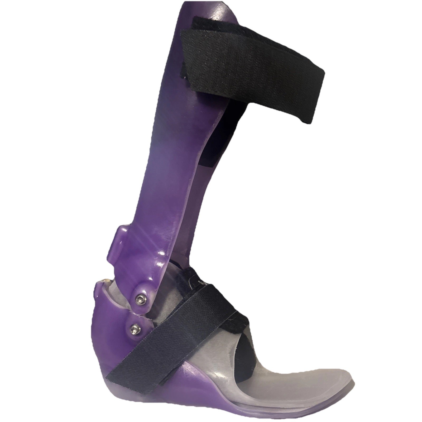 AFO Orthosis Cusom Purple- Kids- Hard Plastic – Foot Ankle Brace- Right Foot