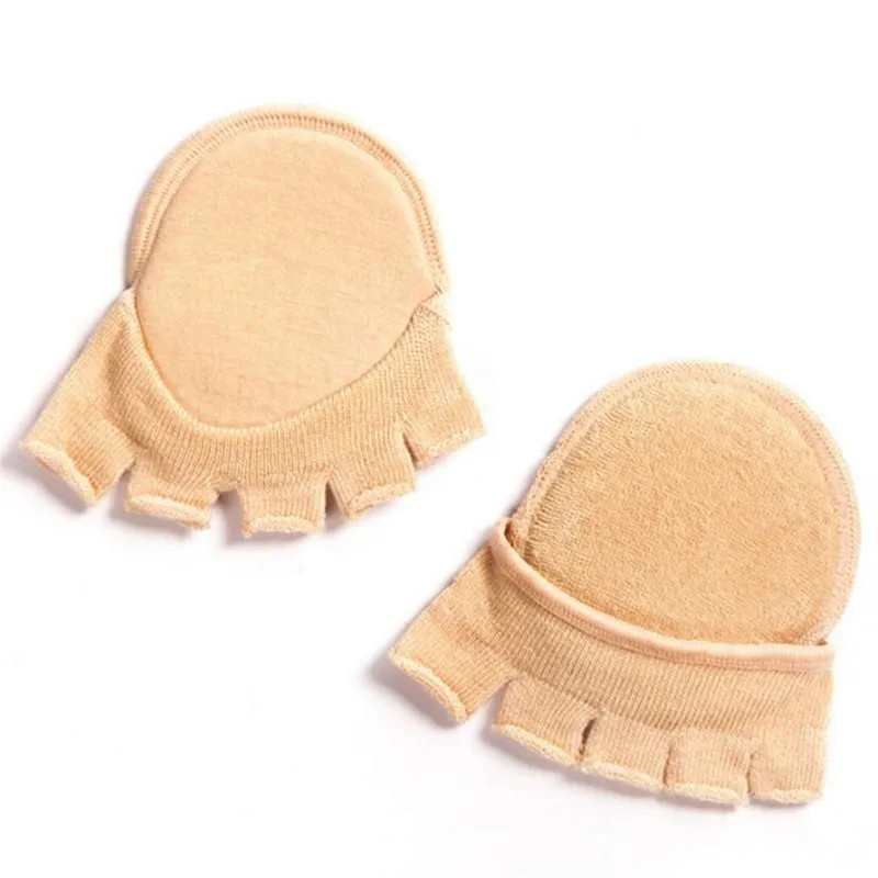 Invisible Five Toes Forefoot Pads for Women High Heel Soft Shoe Insole Half Sock