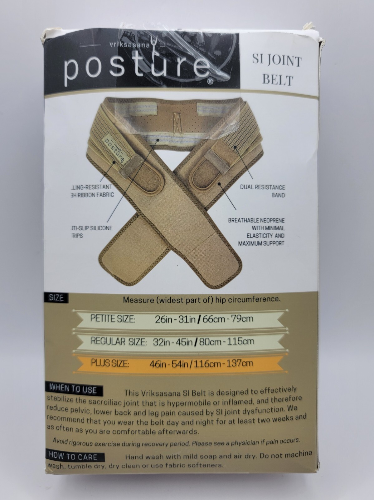 Vriksasana Posture Sacroiliac Belt for Women Plus Size Help Alleviate Joint Pain