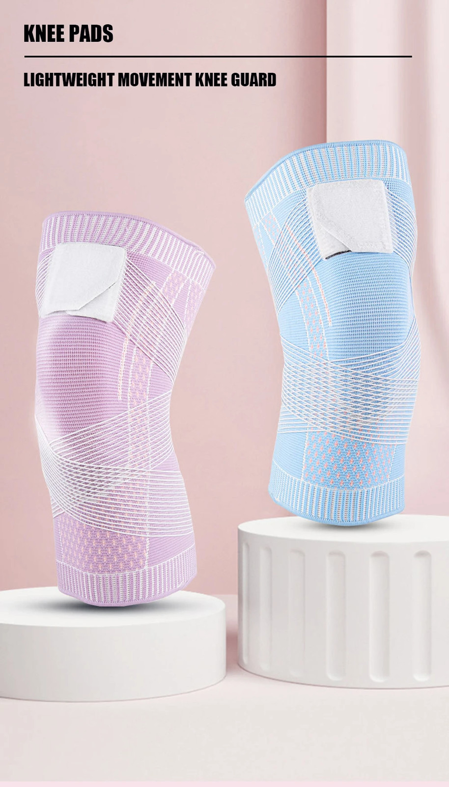 Sports Compression Knee Support Sleeve Elastic Kneepad Brace Silicone Pad 1 PCS