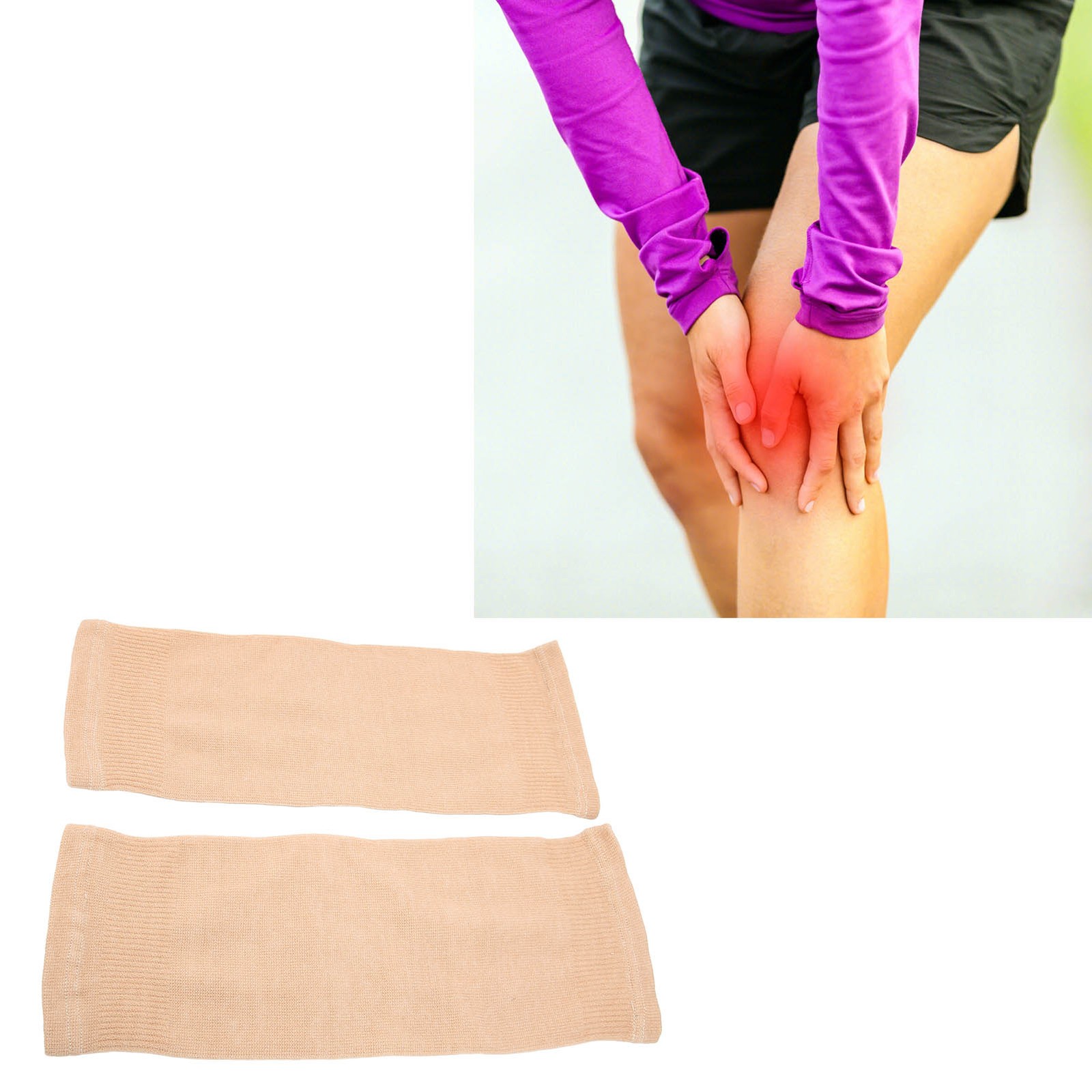 2Pcs Thin Stretchy Knee Brace Sleeve For Knee Protection For Outdoor Activities