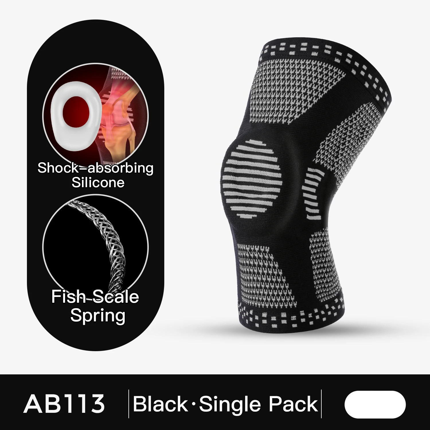 Knee Pads Strap Patella Medial Support Meniscus Silicone Compression Protection