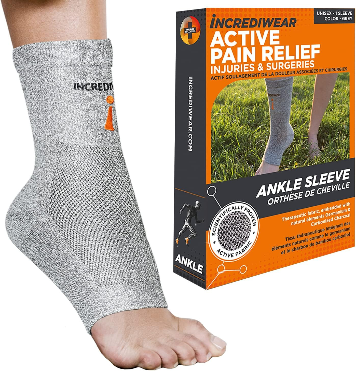 Ankle Sleeve – Brace for Joint Pain Relief, Sprained Support, Arthritis, Inflamm