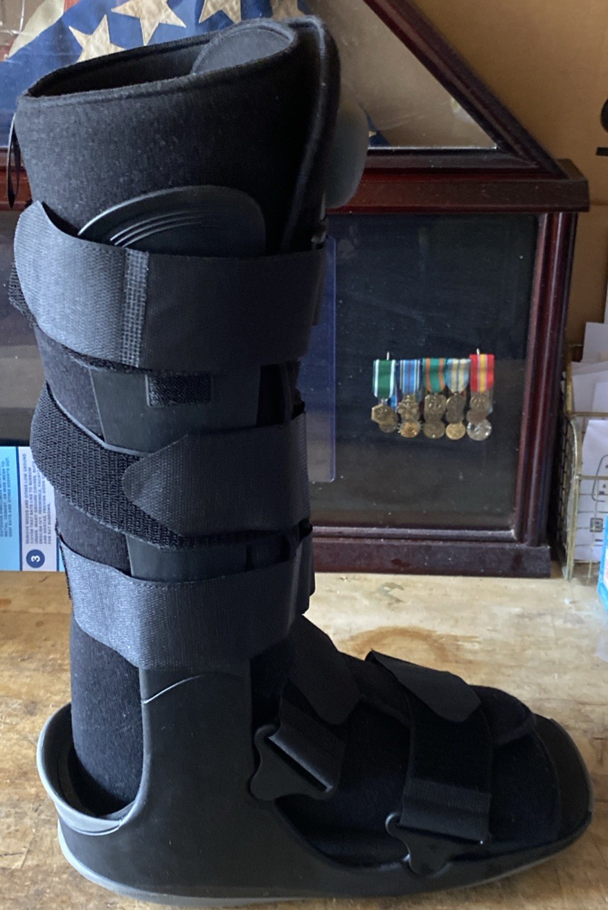 BREG Boot Softgait Air Walker Tall Post-Surgery Size Large, 100617-040 Lite Use