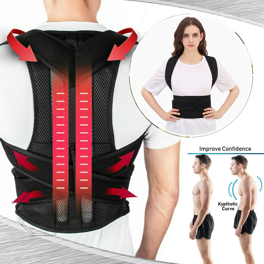 Adjustable Back Posture Belt Office Home Gym Posture Corrector Back Straightener
