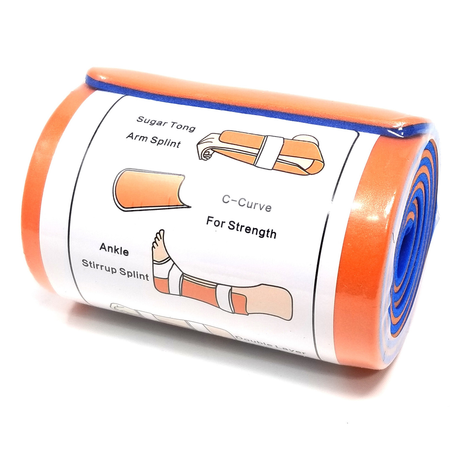 Roll Splint – EMS EMT Lightweight Flexible Mold Splint 36″ – Orange