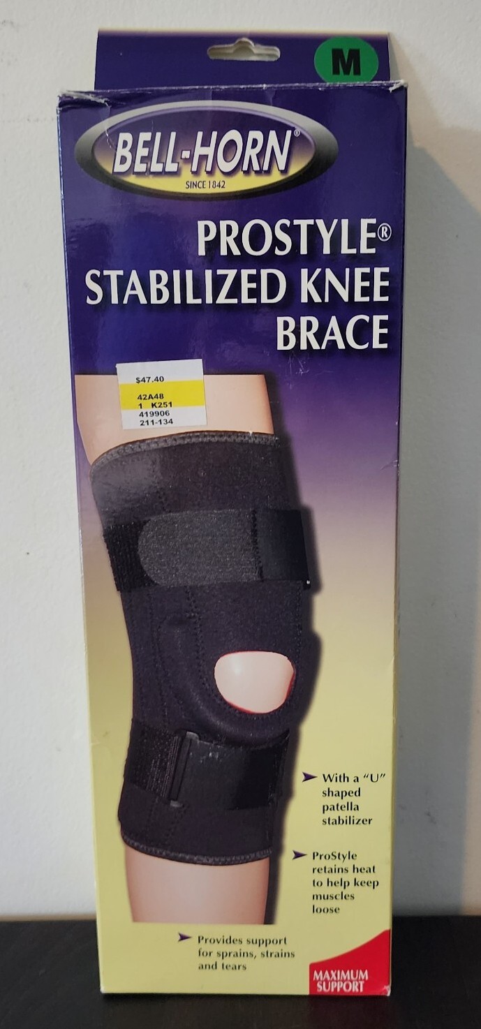 Bell-Horn Prostyle Stabilized Knee Brace Black Suze Medium