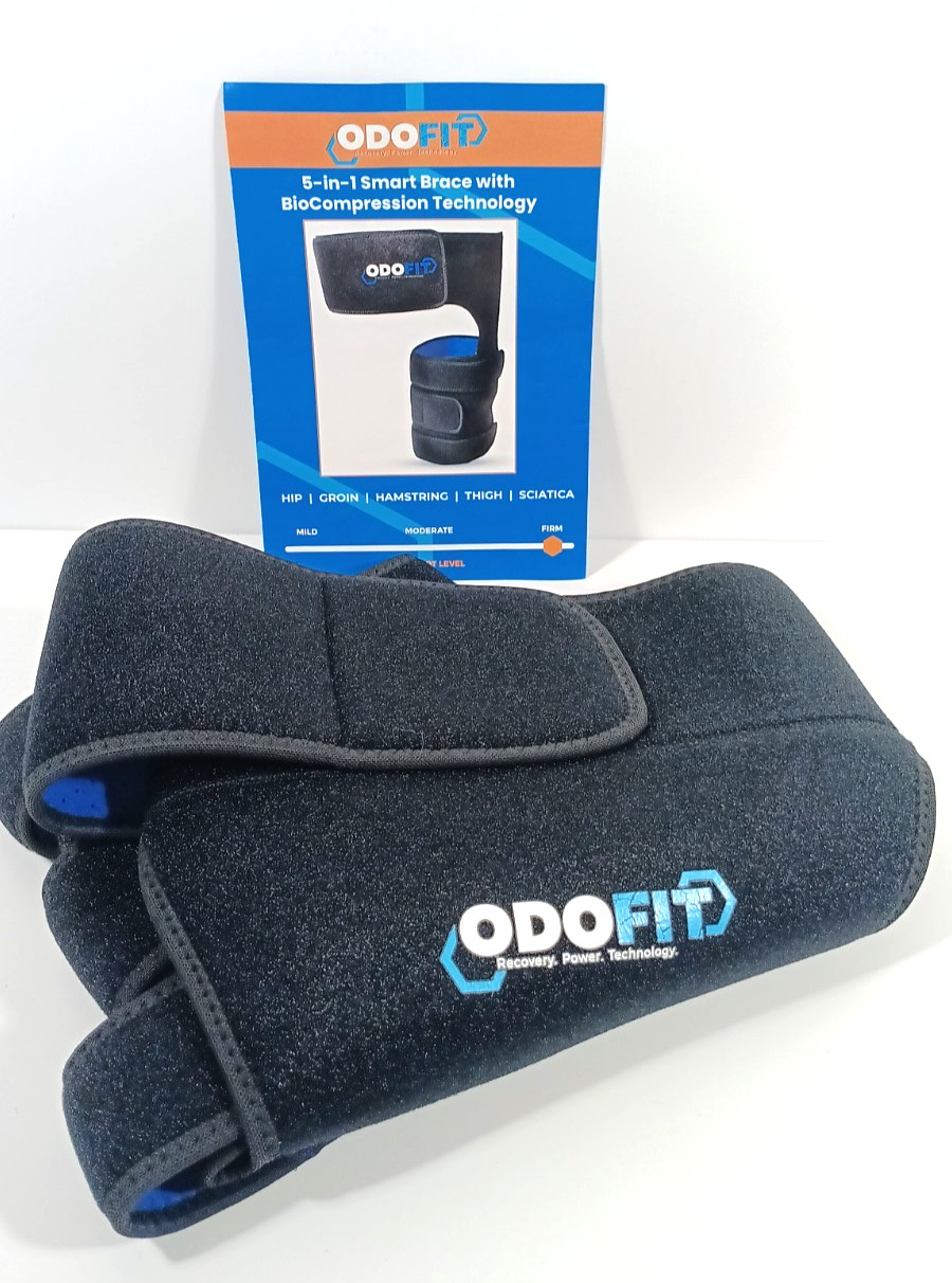 ODOFIT 5in1 Brace Compression Hip Groin Thigh Hamstring REG Size Left Leg